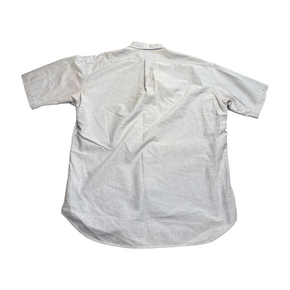 Ralph Lauren Blaire Shirt Men Large Gray/Blue Classic Pleated Button-Down Pony - Picture 8 of 10